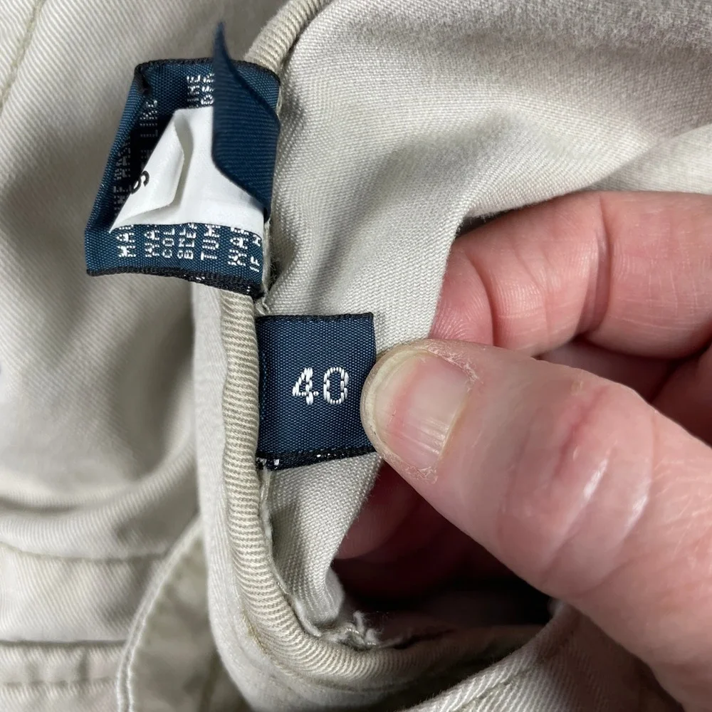 Polo Ralph Lauren Cargo Shorts Mens 40 Tan Classic Polo Chino Khaki Preppy 90s